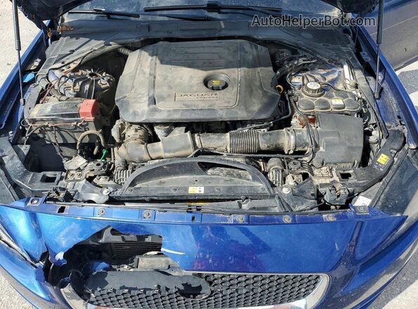 SAJAJ4BN8HA945142 2017 JAGUAR XF Blue უკანა სალონის ხედი