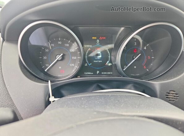 SAJAJ4BNXHA974898 2017 JAGUAR XF Black Widok zestawu wskaźników