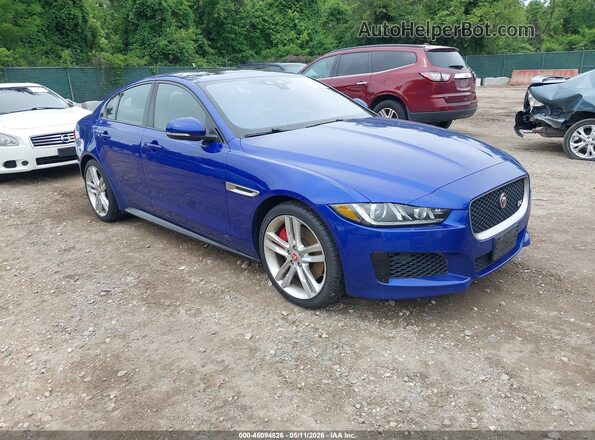 SAJAM4FV1JCP16992 2018 JAGUAR XF Blue წინა მარჯვენა