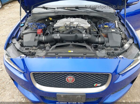 SAJAM4FV1JCP16992 2018 JAGUAR XF Blue უკანა ხედი