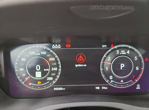 SAJAP4FX4LCP58567 2020 JAGUAR XF Gray Вид щитка приладів