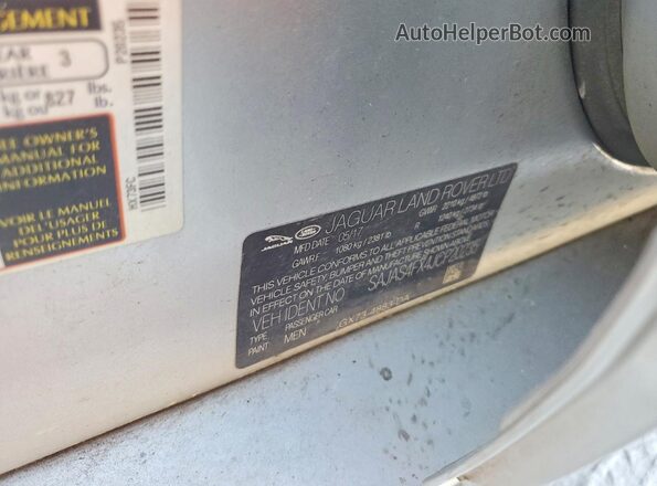 SAJAS4FX4JCP20235 2018 JAGUAR XF Серебряный Вид подкапотного пространства