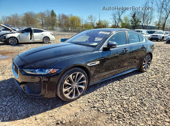 SAJAT4GX9LCP60390 2020 JAGUAR XF Черный Передняя левая четверть