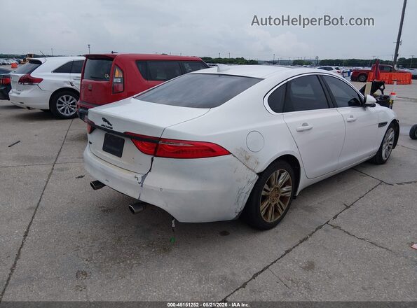 SAJBD4BV9GCY16731 2016 JAGUAR XF Белый Задняя правая четверть
