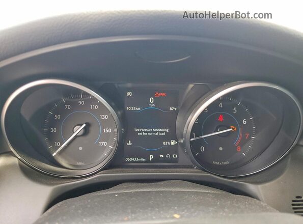 SAJBD4FX5JCY58090 2018 JAGUAR XF Black Widok zestawu wskaźników