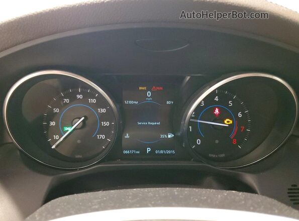 SAJBJ4BV5GCY16735 2016 JAGUAR XF Серебряный Вид щитка приборов