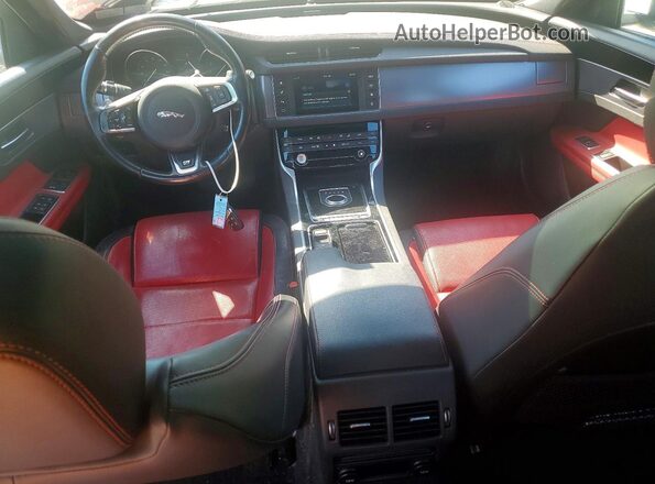 SAJBL4FX1JCY55237 2018 JAGUAR XF White Вид панелі приладів