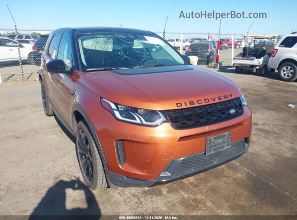 SALCJ2FX5MH890134 2021 LAND ROVER DISCOVERY SPORT Оранжевый Передняя правая четверть