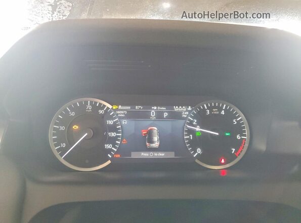 SALCJ2FX6MH887436 2021 LAND ROVER DISCOVERY Black Widok zestawu wskaźników