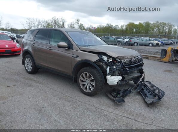 SALCP2BG7HH638492 2017 LAND ROVER DISCOVERY SPORT Желто-коричневый Передняя правая четверть