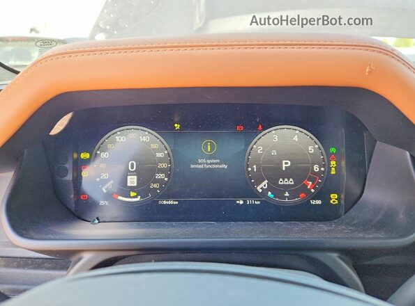 SALE26EU4P2166561 2023 LAND ROVER DEFENDER Черный Вид щитка приборов
