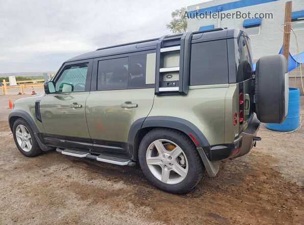 SALE27EU1P2111393 2023 LAND ROVER DEFENDER Зеленый Задняя левая четверть