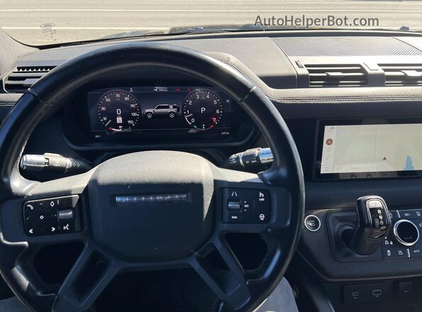 SALE2ERU6M2041349 2021 LAND ROVER DEFENDER Черный Вид салона спереди