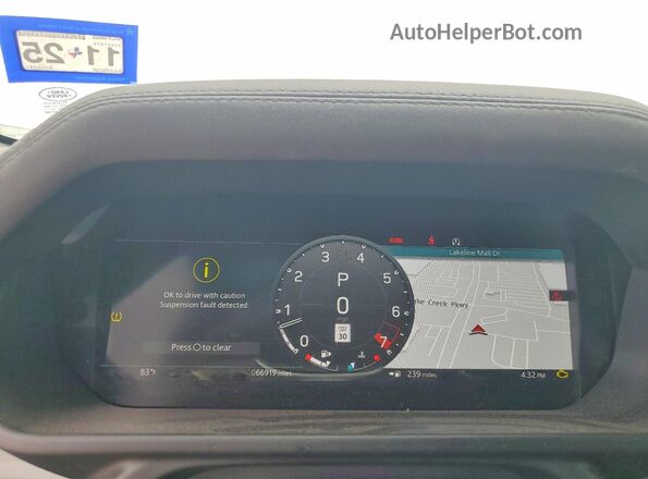 SALE2FEU2P2162816 2023 LAND ROVER DEFENDER Gray Սարքավորումների վահանակի տեսք