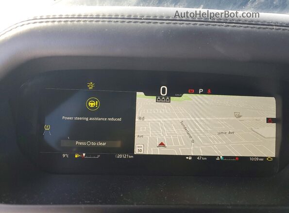 SALEJ7EX2S2357875 2025 LAND ROVER DEFENDER Black Instrument cluster view