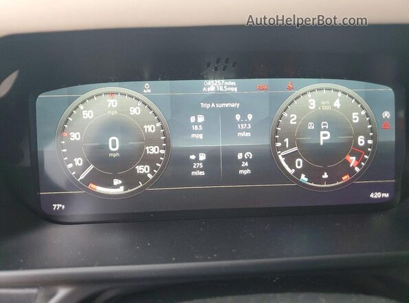 SALEJ7RX2N2082958 2022 LAND ROVER DEFENDER Серый Вид щитка приборов