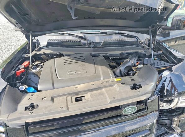 SALEJEEX5P2239203 2023 LAND ROVER DEFENDER Black Engine compartment view