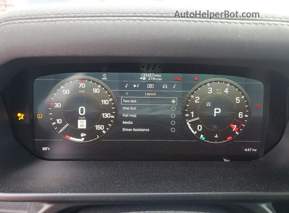 SALEJEEX5P2239203 2023 LAND ROVER DEFENDER Black Instrument cluster view