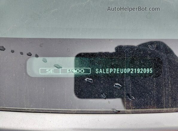 SALEP7EU0P2192095 2023 LAND ROVER DEFENDER Серебряный Вид наклейки с VIN-кодом