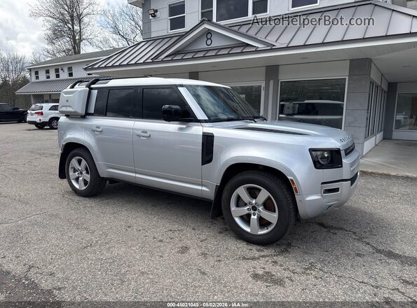 SALEW7RU6N2097910 2022 LAND ROVER DEFENDER Серебряный Передняя правая четверть