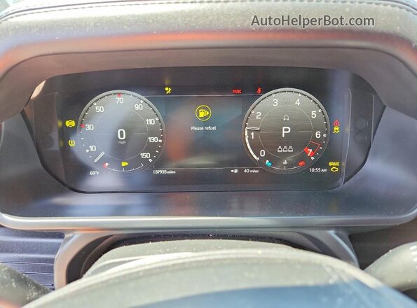 SALEWEEE6P2109303 2023 LAND ROVER DEFENDER Черный Вид щитка приборов