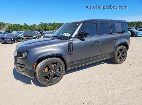 SALEWEEE6R2264534 2024 LAND ROVER DEFENDER Charcoal წინა მარცხენა ხედი სამი მეოთხედიდან