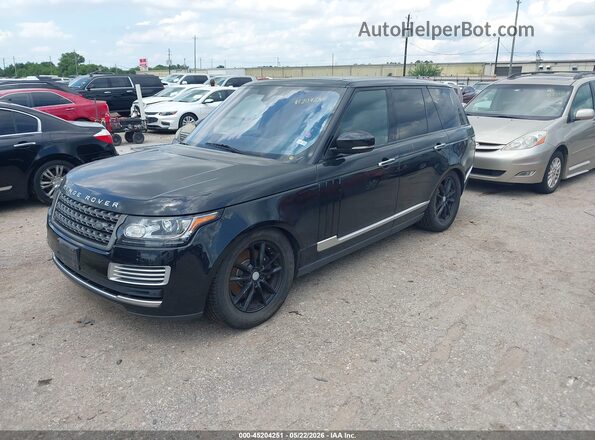 SALGR2KF4GA309727 2016 LAND ROVER RANGE ROVER Black წინა მარცხენა ხედი სამი მეოთხედიდან