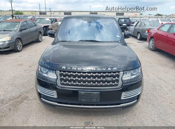 SALGR2KF4GA309727 2016 LAND ROVER RANGE ROVER Black ხელსაწყოთა პანელის ხედი
