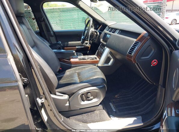 SALGR2PF3GA300767 2016 LAND ROVER RANGE ROVER Black Вид салону спереду