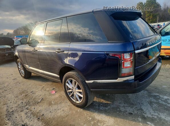 SALGR2PF8GA298840 2016 LAND ROVER RANGE Синий Задняя левая четверть