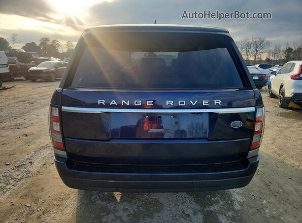 SALGR2PF8GA298840 2016 LAND ROVER RANGE Синий Вид сзади