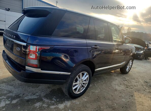 SALGR2PF8GA298840 2016 LAND ROVER RANGE Синий Задняя правая четверть