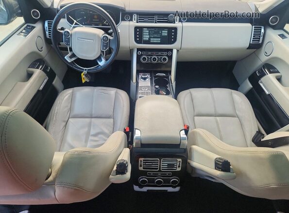 SALGR2PF8GA298840 2016 LAND ROVER RANGE Синий Вид панели приборов