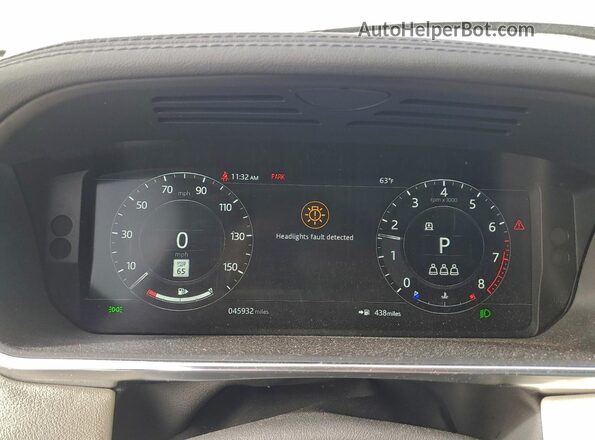 SALGR2SUXMA446911 2021 LAND ROVER RANGE Белый Вид щитка приборов