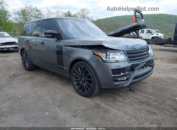 SALGS2EF0GA261224 2016 LAND ROVER RANGE ROVER Gray Front right