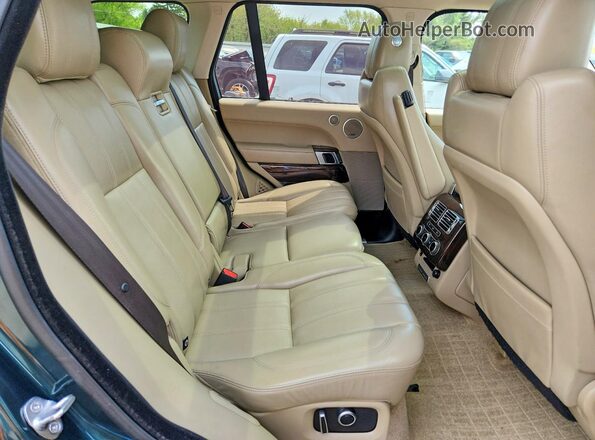 SALGS2EF9GA251484 2016 LAND ROVER RANGE Green Widok tylnych siedzeń