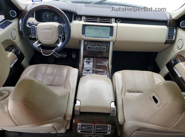 SALGS2FE9HA322545 2017 LAND ROVER RANGE Белый Вид панели приборов