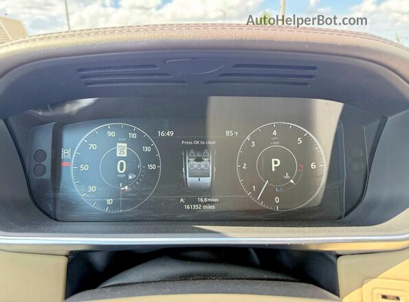 SALGS2FK7HA338555 2017 LAND ROVER RANGE Blue Widok deski rozdzielczej