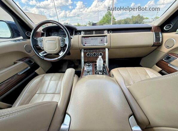 SALGS2FK7HA338555 2017 LAND ROVER RANGE Blue Widok zestawu wskaźników
