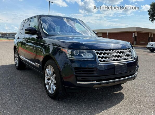 SALGS2FK7HA338555 2017 LAND ROVER RANGE Blue Przód lewy