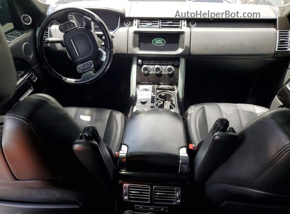 SALGS2FK8HA325443 2017 LAND ROVER RANGE Black Вид панелі приладів