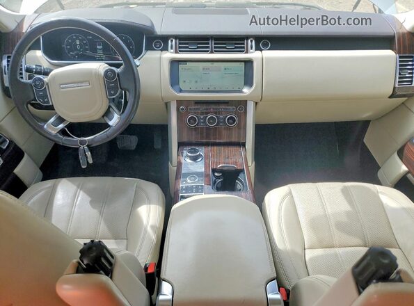 SALGS2FV2HA357461 2017 LAND ROVER RANGE Серебряный Вид панели приборов