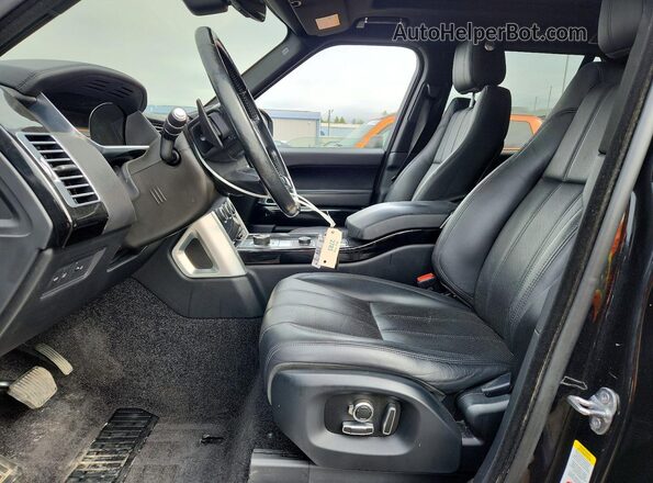 SALGS2FV3HA331533 2017 LAND ROVER RANGE Black Widok wnętrza z przodu