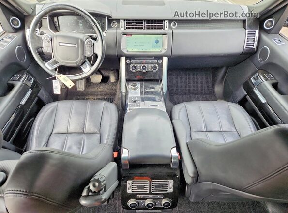 SALGS2FV3HA331533 2017 LAND ROVER RANGE Black Widok deski rozdzielczej