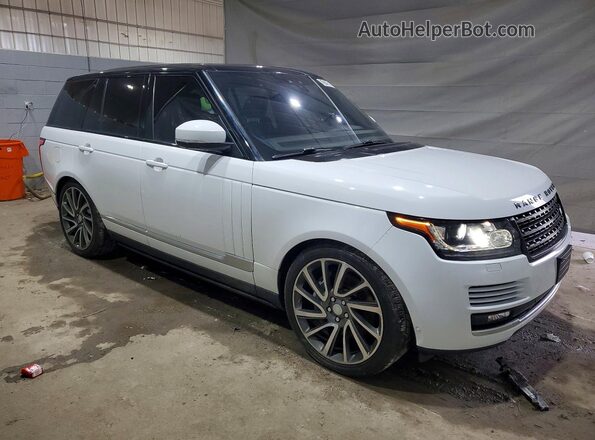 SALGS2FV8HA360591 2017 LAND ROVER RANGE Белый Передняя правая четверть