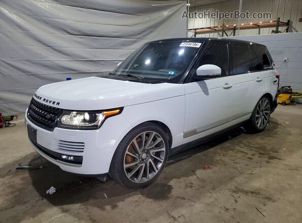 SALGS2FV8HA360591 2017 LAND ROVER RANGE Белый Передняя левая четверть