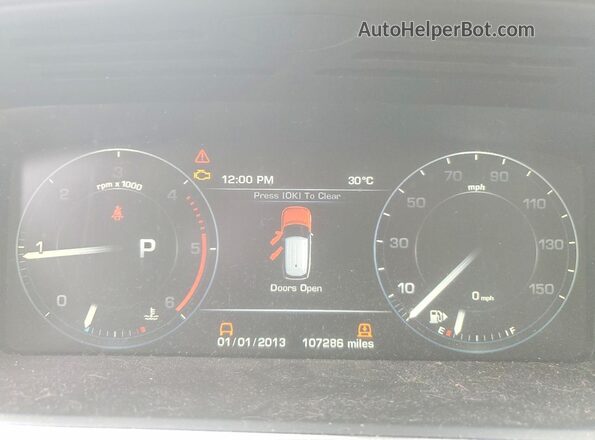 SALGS2KF9GA310795 2016 LAND ROVER RANGE White Вид щитка приладів
