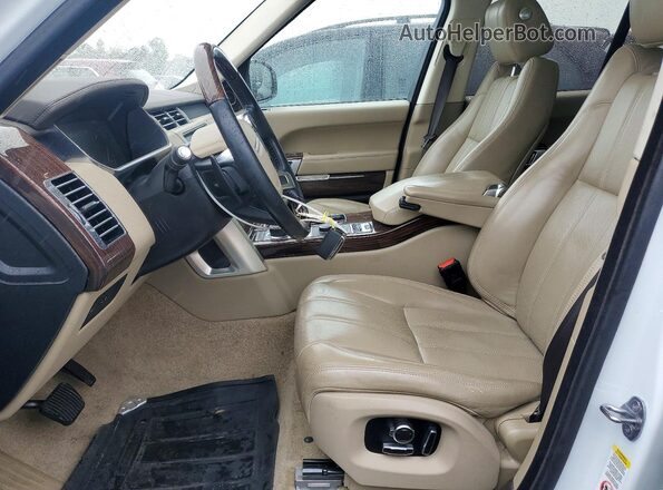 SALGS2PF1GA320309 2016 LAND ROVER RANGE Белый Вид салона спереди