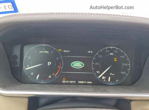 SALGS2PF1GA320309 2016 LAND ROVER RANGE Белый Вид щитка приборов