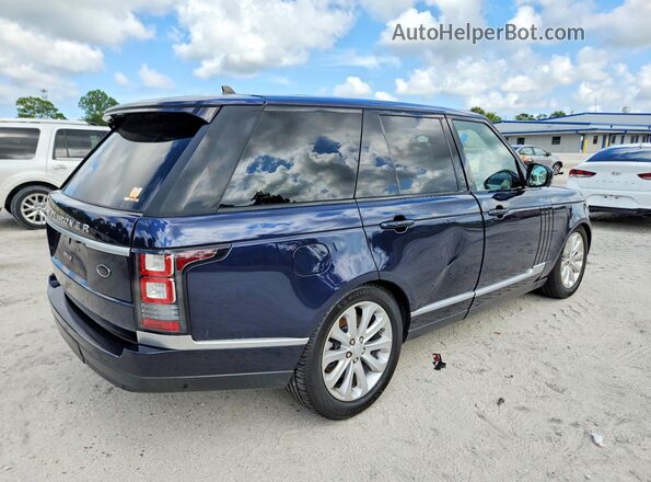 SALGS2PF3GA307304 2016 LAND ROVER RANGE Синий Задняя правая четверть